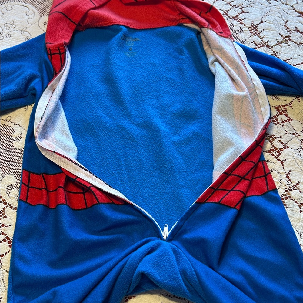 Marvel Spider-Man Boys/Unisex Blanket Sleeper One Piece Zipper NWT 8 Never Worn - Picture 9 of 16